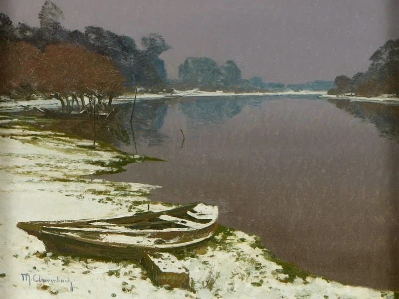 1880-Max Clarenbach - Giornata tranquilla